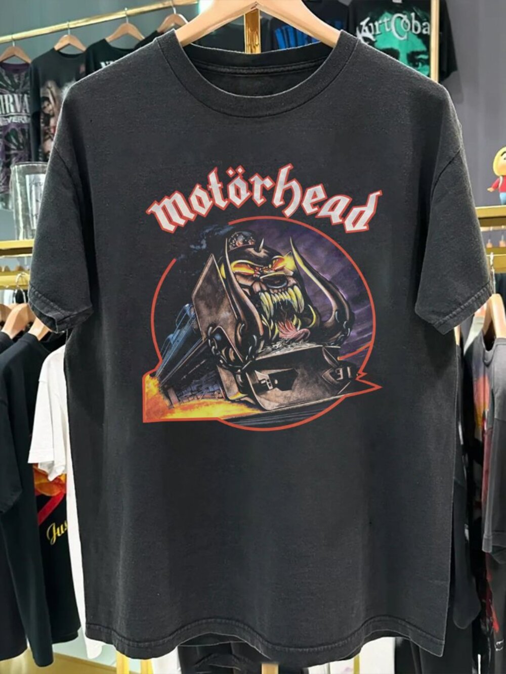 Vintage Motorhead - Orgasmatron Washed Black T-Shirt